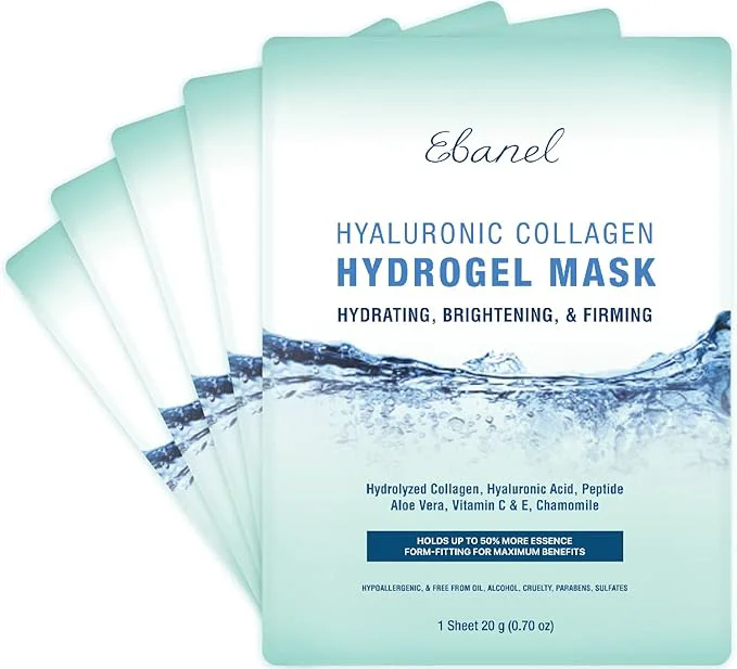 Quality Ebanel 5 Pack Hydrogel Collagen Face Mask Premium Material