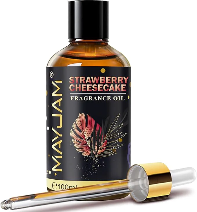 Optimized Strawberry Cheesecake Fragrance Oil Essential Oil MAYJAM 3.38FL.OZ Strawberry Sustainable