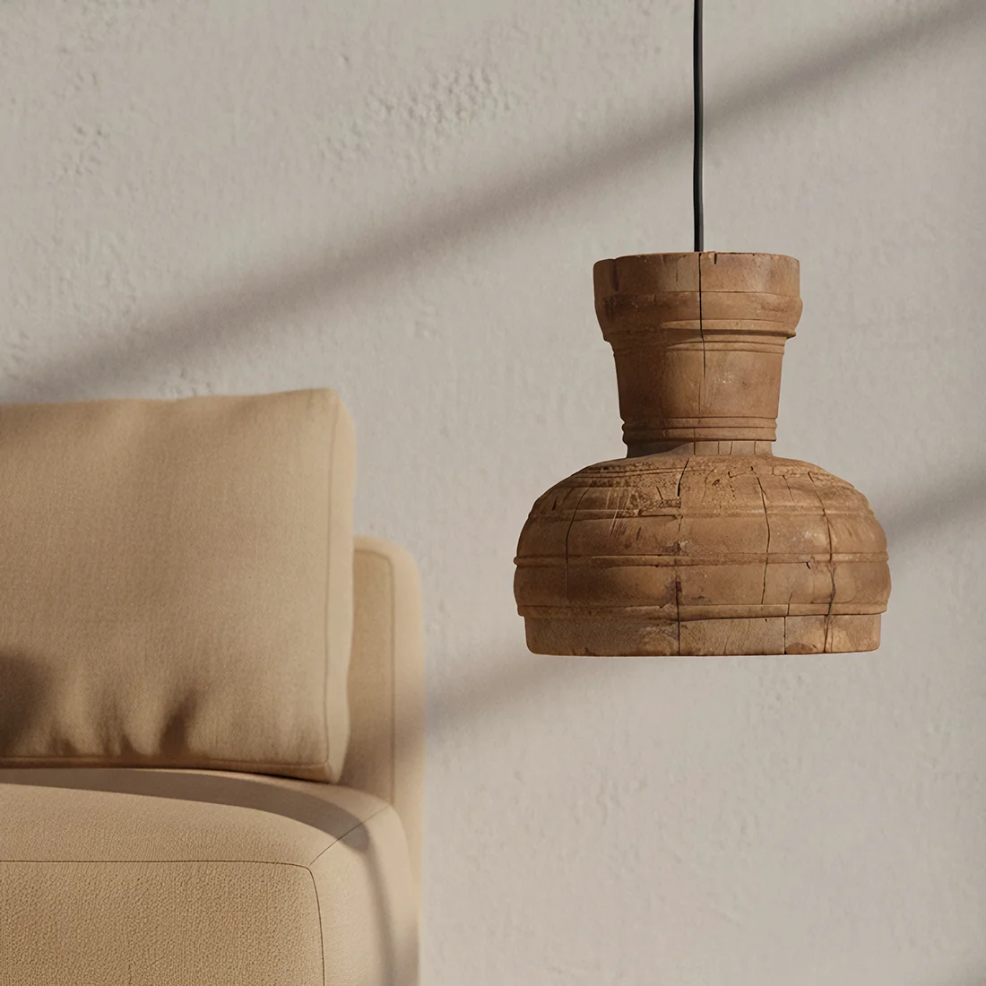 Comfortable Houten hanglamp Dependable