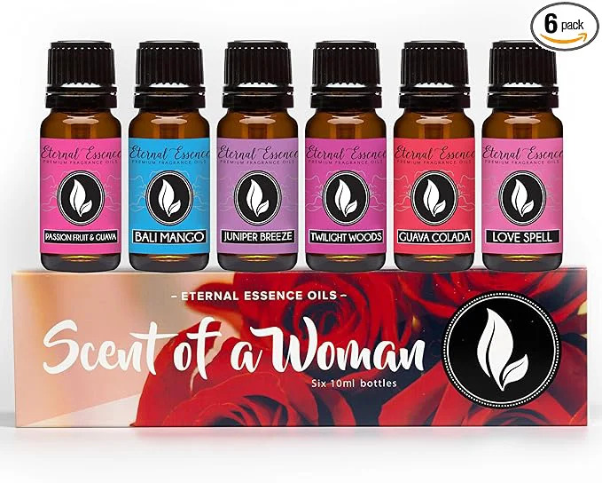 High-Grade Eternal Essence Oils Scent of a Woman Set of 6 Premium Fragrance Oils Classic