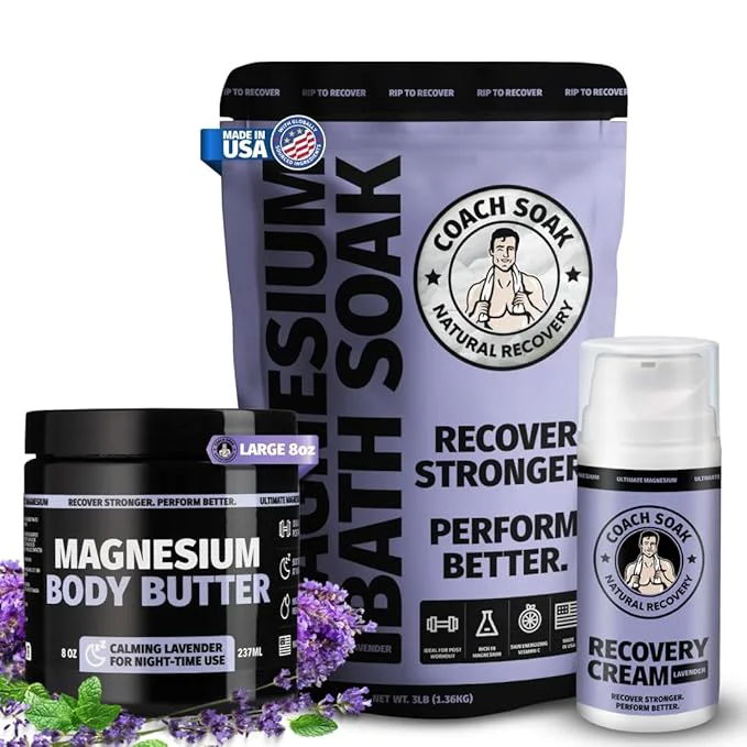 Elite Coach Soak Magnesium Recovery Bundle High-Grade