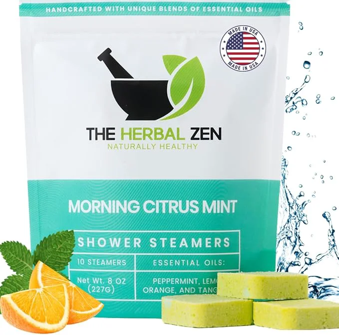 Long-Lasting Morning Citrus Mint Shower Steamers Aromatherapy Soft