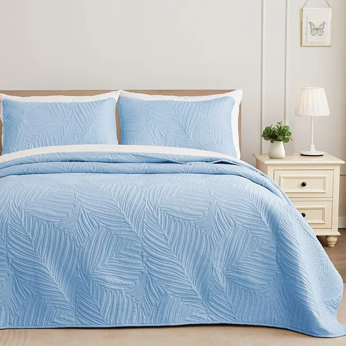 Proven Exclusivo Mezcla Twin Quilt Bedding Set Lightweight Sky Blue Quilts Twin Size Quality