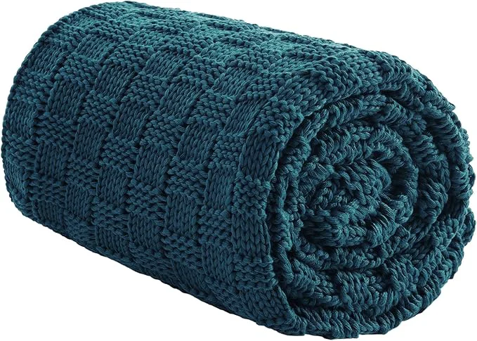 Quality Knitted Weighted Blanket for Adult No Beads Heavy Blanket 50 x 60” 10lbs Reliable