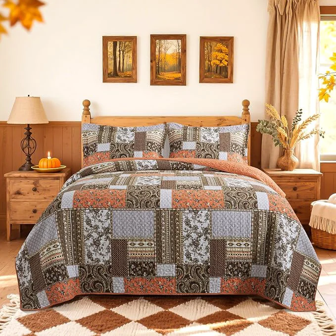 Excellent BEDIFANY Cotton California King Size Quilt Lightweight