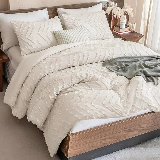 Soft Andency Oversized Super King Plus Comforter Set 128×120 Beige Extra Large King Healthy