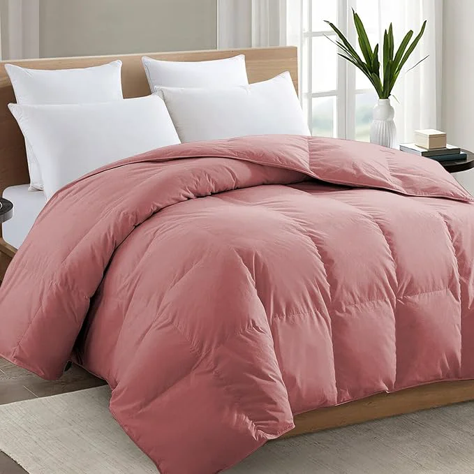 Professional TEXARTIST Premium 2100 Series King Comforter All Season Breathable Dusty Pink Reliable