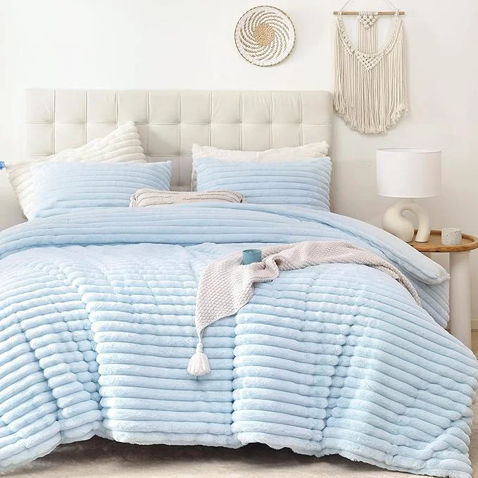 Effective Smoofy Fluffy Full Size Comforter Sets 3 Pieces User-Friendly