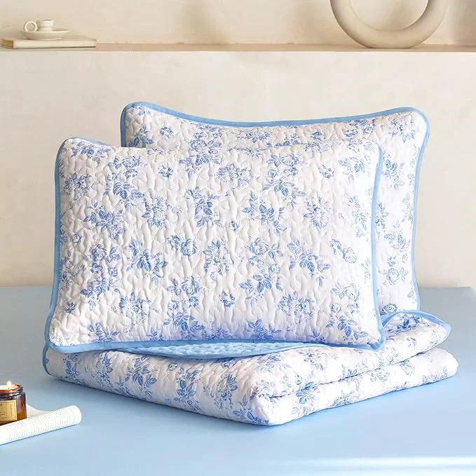 Proven Wake In Cloud – Floral Quilt Set Shabby Chic Coquette Cottagecore Vintage Crafted