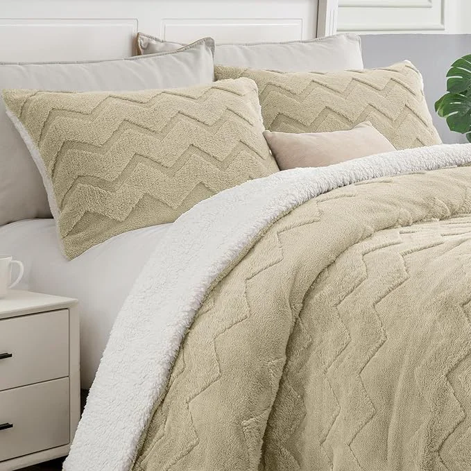 Authentic BEDELITE Fluffy Queen Comforter Set Comfortable