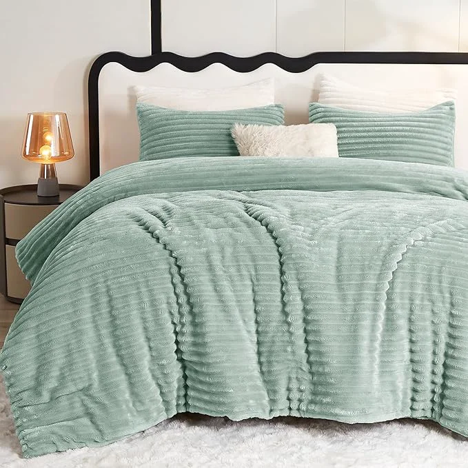 Refined CozyLux Fluffy King Size Comforter Set Original