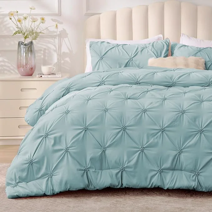 Pure BEDELITE Dusty Blue Twin Comforter Set Easy-to-Use