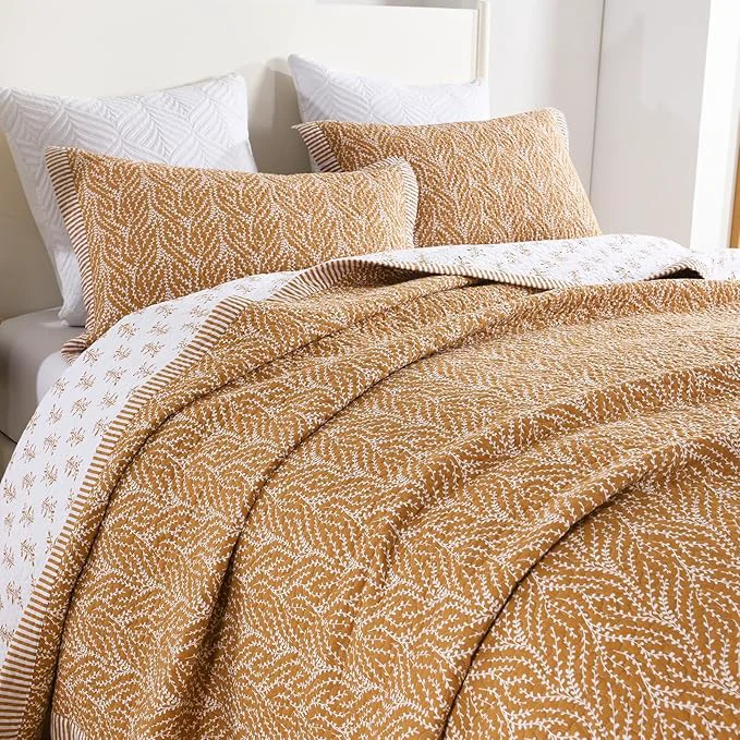 Reliable SahSahCasa Quilt Set Queen Size Cotton Quilt Bedding Set Bedspread Official