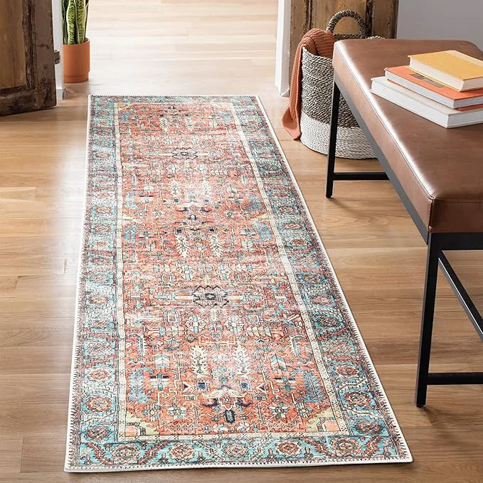 Fast Bloom Rugs Washable Non-Slip 7 ft Runner Enhanced