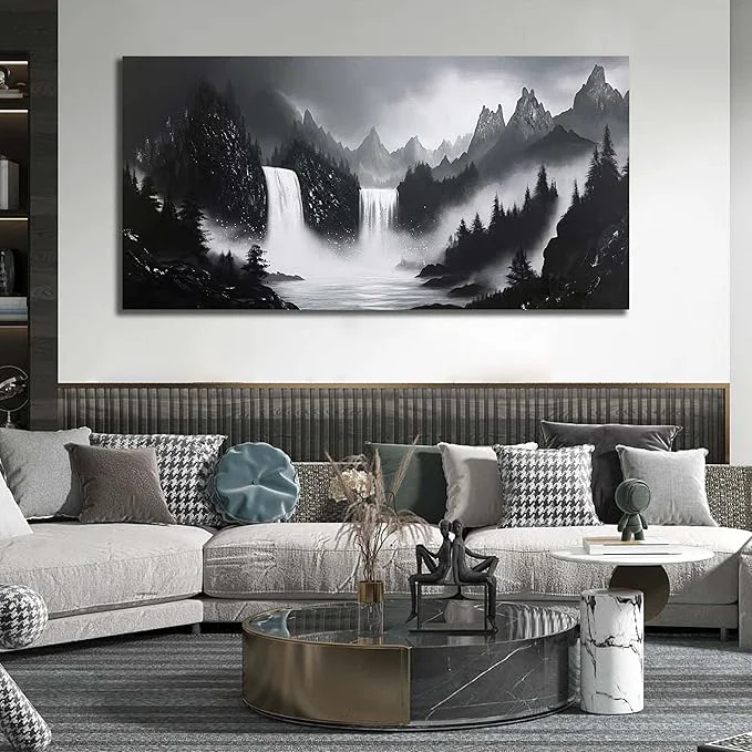 Efficient Mountain Hand Painting Wall Decor Breathable