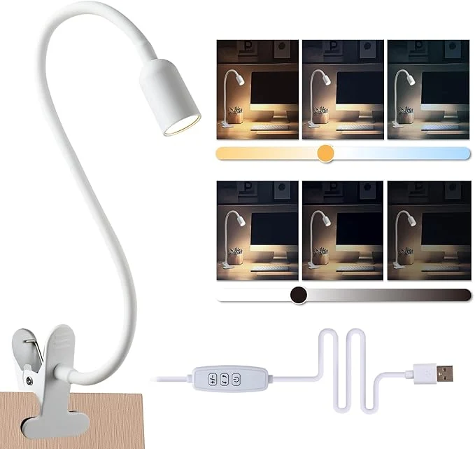 Carefully Designed LED Reading Lights for Bed Headboard Clip on Spotlight Lamp for Desk Dorm Bed World-Class