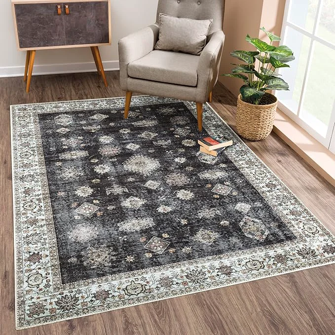 Detailed Bloom Rugs Washable Non-Slip 6′ x 9′ Rug Versatile
