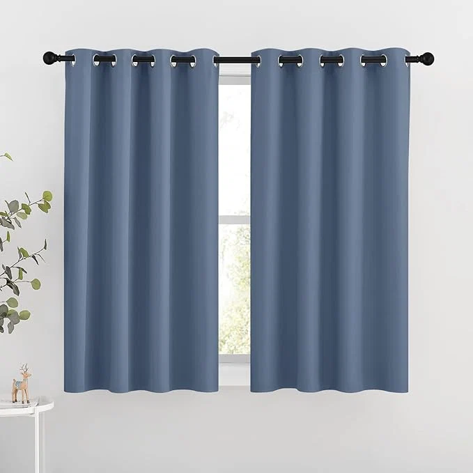 Premium Material NICETOWN Bedroom Blackout Curtains and Drapes 54 L Soft
