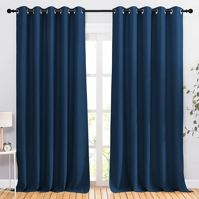 Trusted NICETOWN Bedroom Blackout Large Window Curtains Comfortable