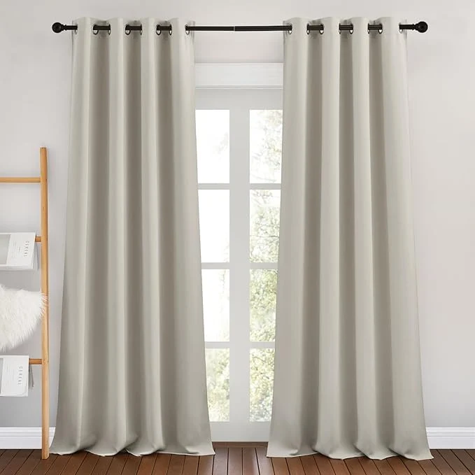 Modern NICETOWN Natural Room Darkening Curtains Professional
