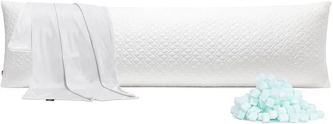 Versatile Extra Long Body Pillow Memory Foam 180x50cm – Firm King Size Body Pillows Traditional