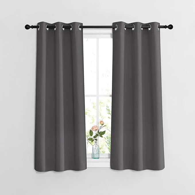 Easy-to-Use NICETOWN Bedroom Blackout Curtains 54 inch Long Casual