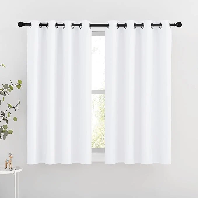 Detailed NICETOWN White Room Darkening Curtain Panels Organic