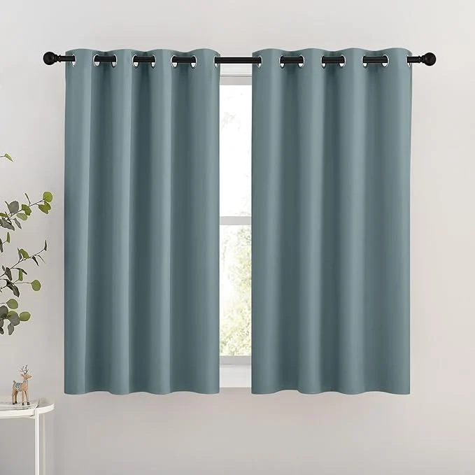 Proven NICETOWN Blackout Greyish Blue Curtains Expertly Made