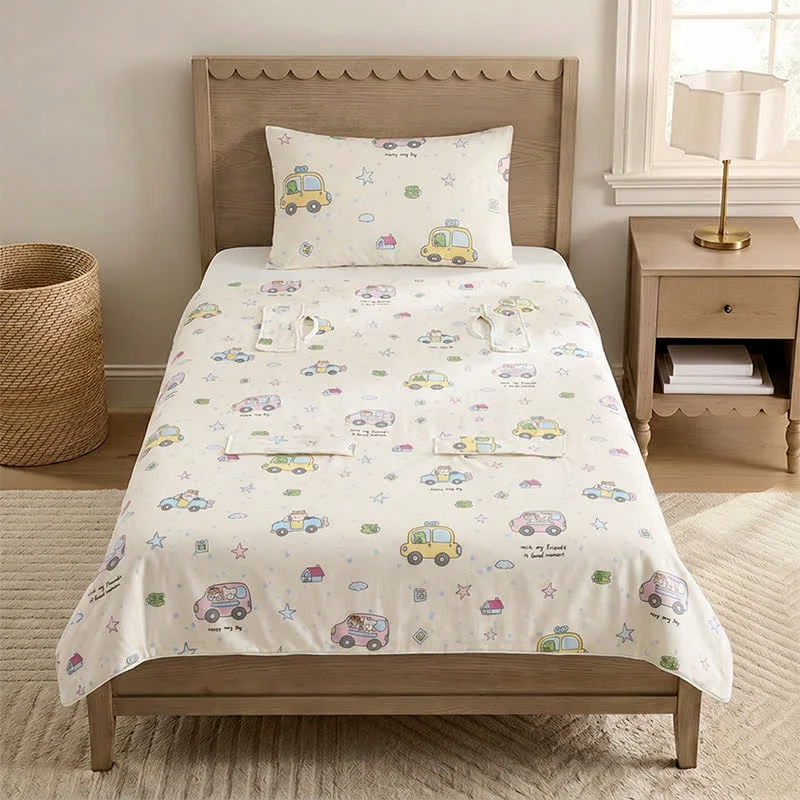 Selected Ownkoti Cotton Gauze Little Cars Kick-Proof Baby Blanket Safe