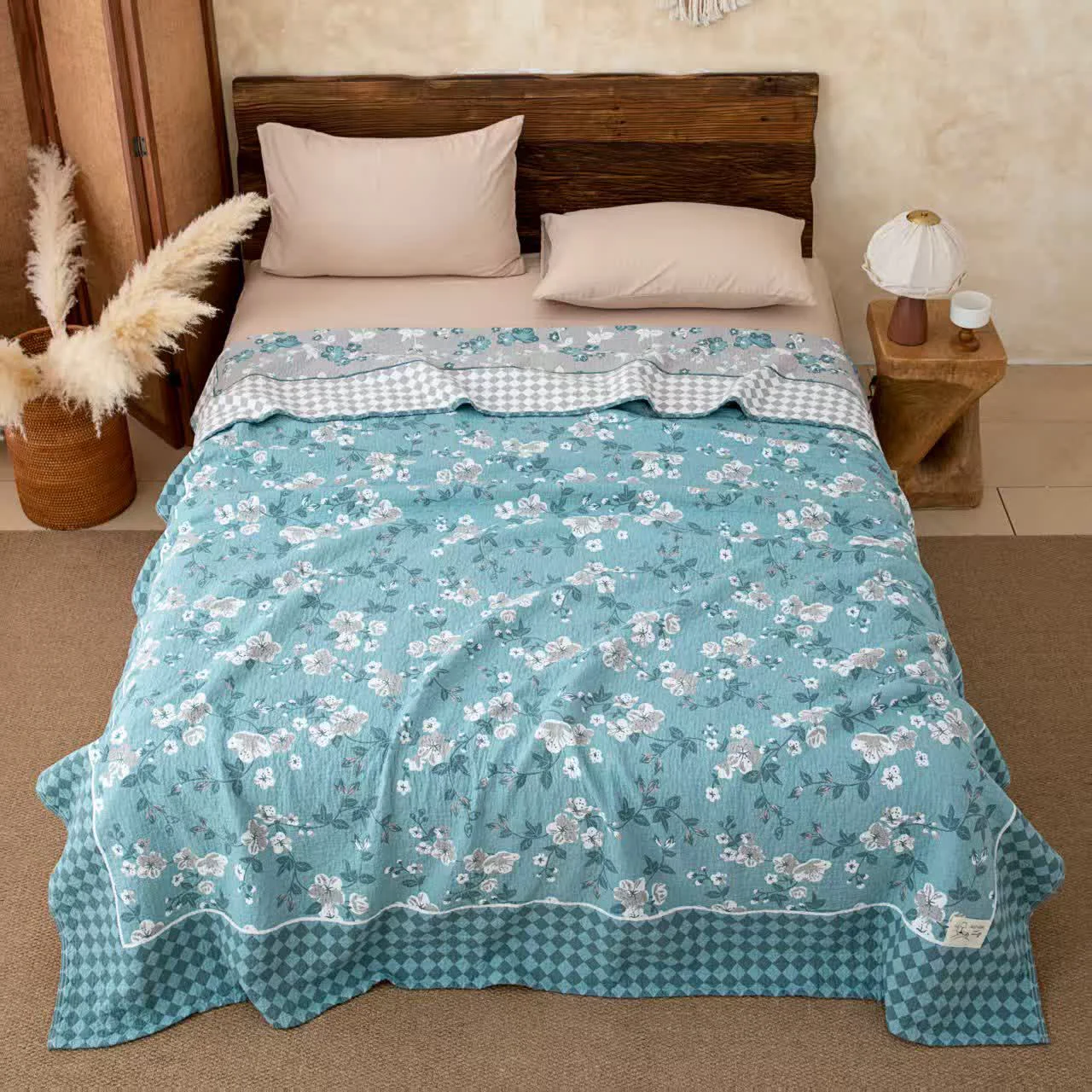 Refined Ownkoti Prairie Garden Lightweight Bedspread Quilt Traditional
