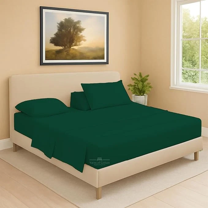 Durable Split Head Flex 1 Qty Fitted Sheet for Adjustable Bed King 36 quot Split Down from The Top Egyptian Cotton 600 Thread Count 18 quot Deep Pocket Super Soft Wrinkle Olive Solid