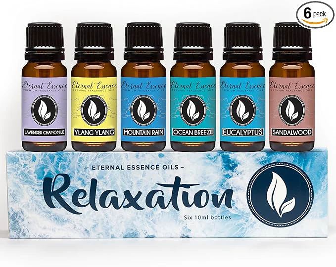 User-Friendly Eternal Essence Oils Relaxation Set of 6 Premium Fragrance Oils Safe