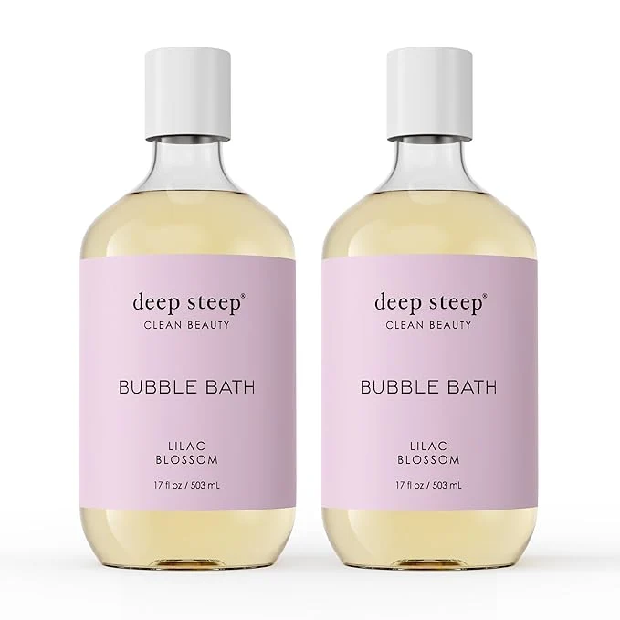Versatile Deep Steep Bubble Bath Lilac Blossom 17 oz – Hypoallergenic Clinically Tested Breathable