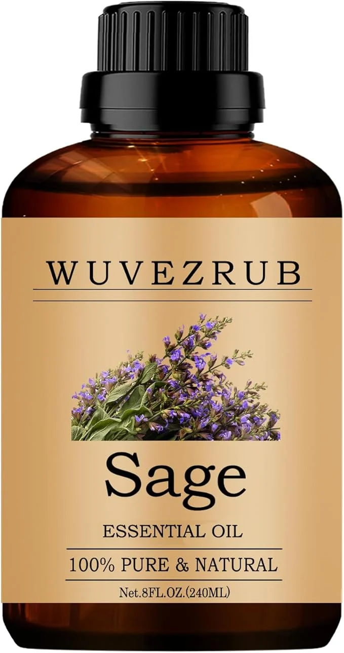 Original Design Sage Essential Oils 240ML Pure and Natural Essential Oil User-Friendly