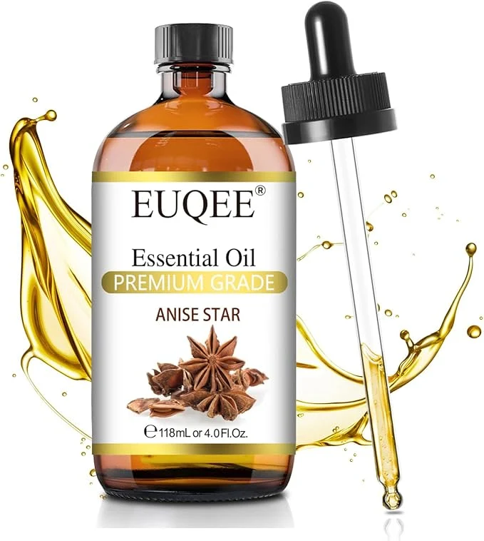 Versatile EUQEE Anise Star Essential Oil 4oz 118ML Large Capacity Anise Star Essential Selected