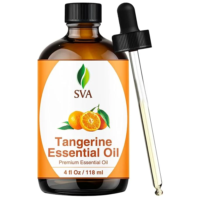 High-Grade SVA Tangerine Essential Oil – 4 Fl Oz – Natural Tangerine Oil High-Performance