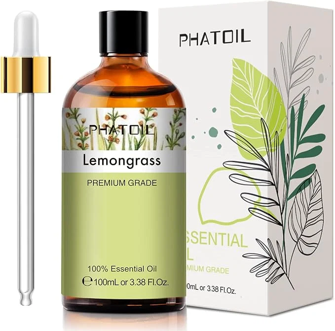 Elite PHATOIL 100ML Lemongrass Essential Oil 3.38FL.OZ Essential Oils Enhanced