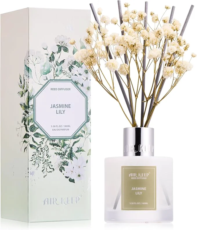 Sophisticated Airkeep Reed Diffuser Set 3.38 fl oz Lightweight