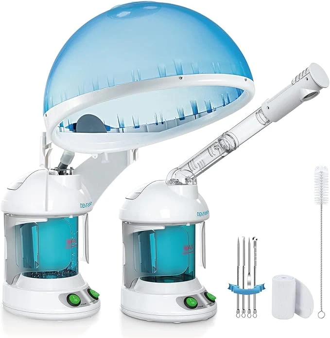 Effective DENFANY Hair Steamer Facial Steamer 2 in 1 – Nano Ionic Steam User-Friendly