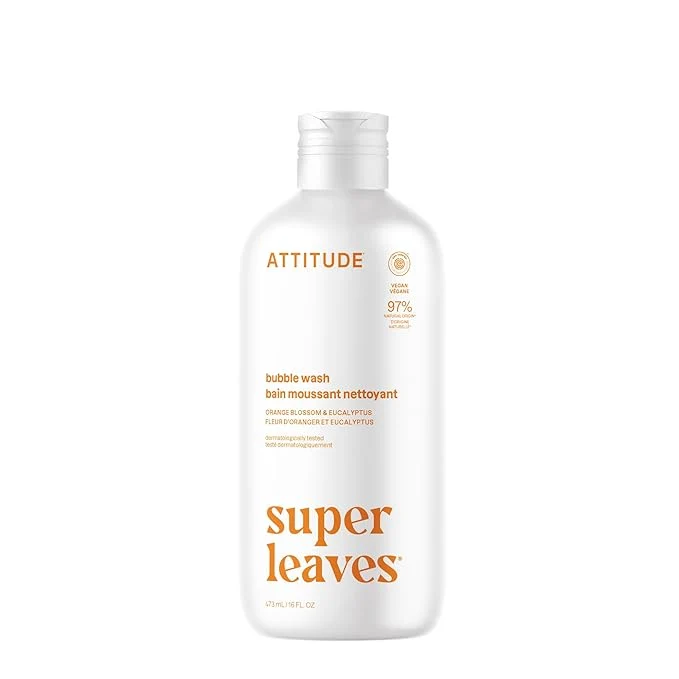 Responsible ATTITUDE Bubble Bath EWG Plant and Mineral-Based Dermatologically Convenient