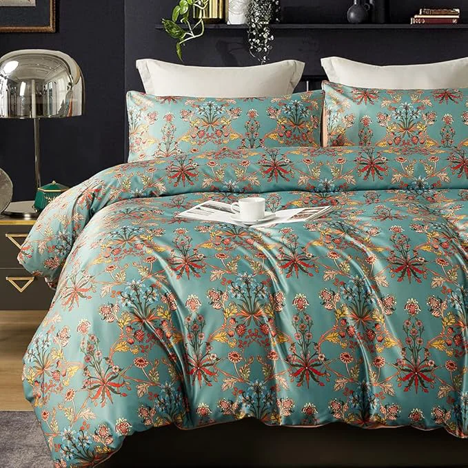 Smart Cupocupa Duvet Cover Set Duvet Cover Full Bedding Set Fluffy Boho Duvet Cover Set Paisley Floral Bedding Collection Duvet Cover with Pillowcases Elite
