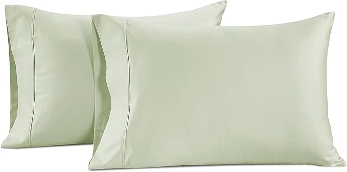 Flexible LANE LINEN Pillows Standard Size Set of 2 Soft Egyptian Cotton Sateen 1000 Thread Count Cool amp Smooth Pillowcases Queen – Mineral Enhanced