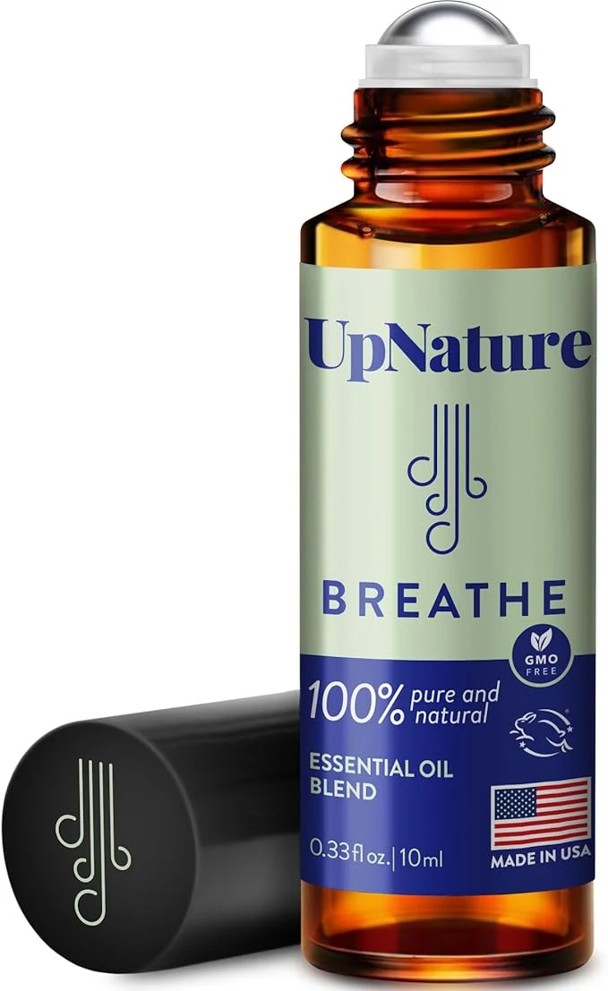 Green UpNature Breathe Essential Oil Roll On Blend – Natural Breathing Support Easy-to-Use