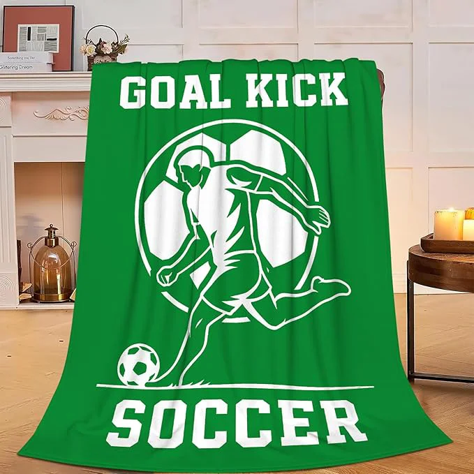 Authentic Soccer Blanket Super Soft Warm Fluffy Fleece Flannel Ball Sports Throw Blanket Cozy Fuzzy Plush Stuff Bedding Blankets Gifts for Teens Boys Kids Women Girls Adults 50 quot X40 quot Prestigious