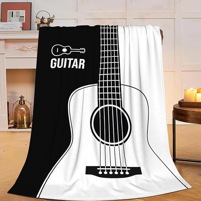Safe Guitar Blanket Super Soft Warm Fluffy Fleece Flannel Music Instrument Throw Blanket Cozy Fuzzy Plush Stuff Bedding Blankets Gifts for Women Kids Boys Girls Adults 50 quot X40 quot Proven