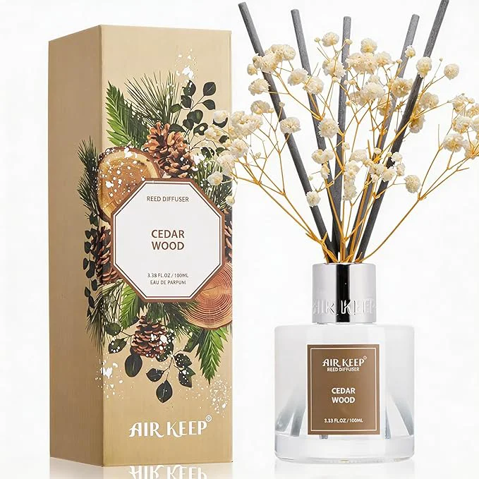 Comfortable Airkeep Reed Diffuser Set 3.38 fl oz First-Class
