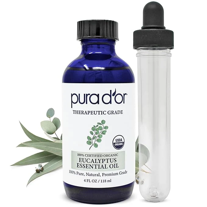 Clean PURA D’OR Organic Eucalyptus Essential Oil Pure Natural Therapeutic Grade Flexible