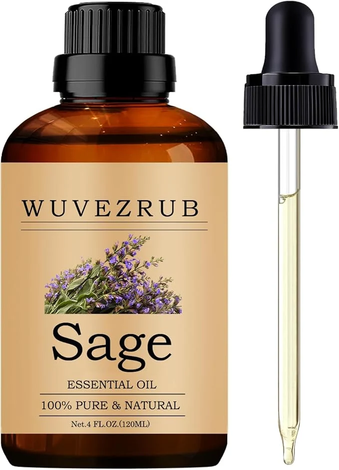 Official Sage Essential Oils 120ML Pure and Natural Essential Oil Enhanced