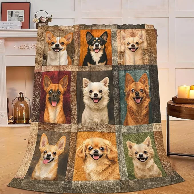 Excellent Chihuahua Blanket Super Soft Warm Fluffy Fleece Flannel Dog Animal Throw Blanket Cozy Fuzzy Plush Stuff Bedding Blankets Gifts for Women Kids Boys Girls Adults 60 quot X50 quot Clean