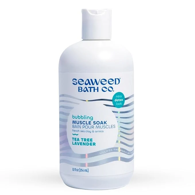 Fine Seaweed Bath Co. Bubbling Muscle Soak Tea Tree Lavender Scent 12 Ounce Expertly Made
